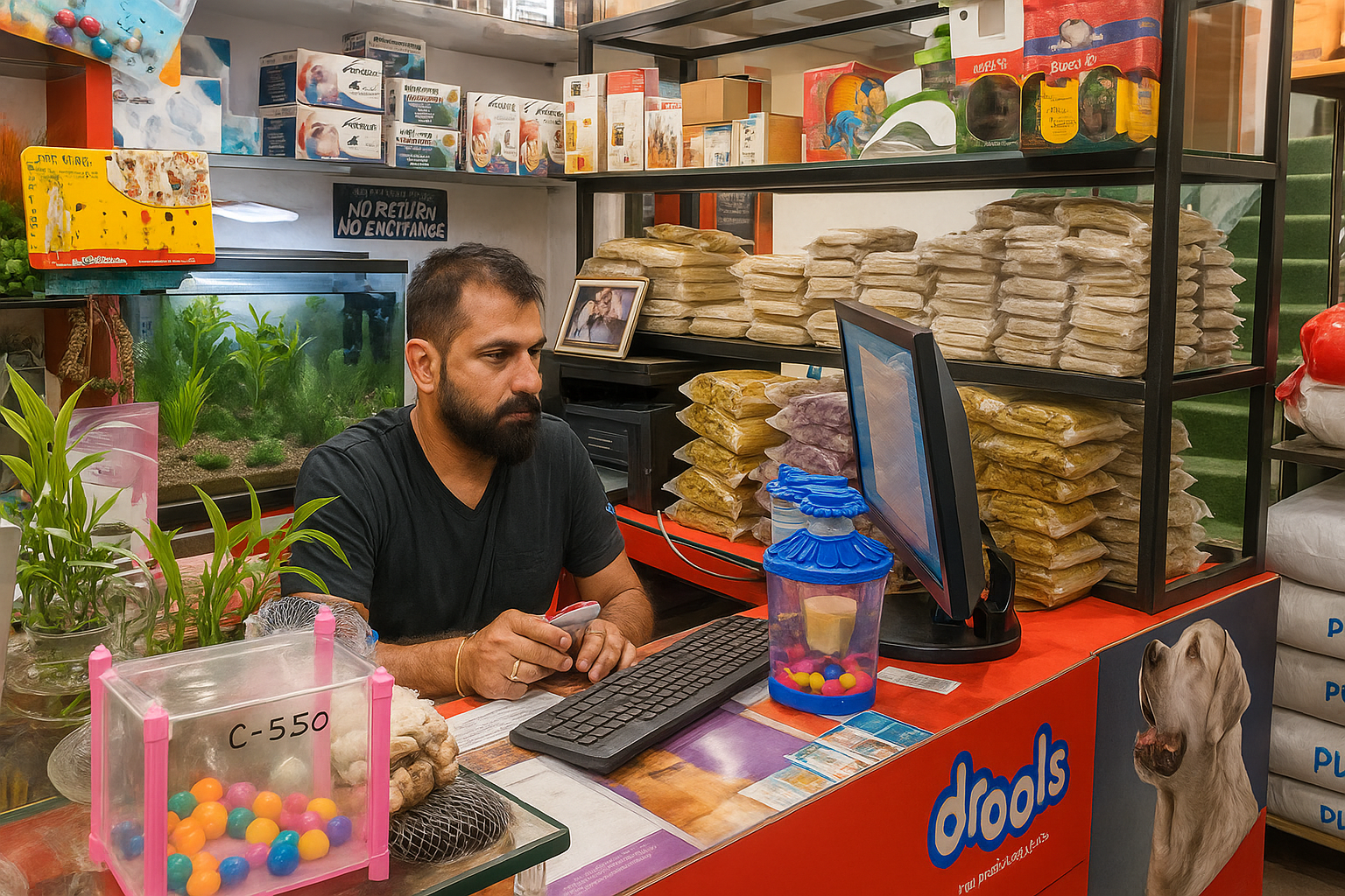 Pet Food Store Products Showcase